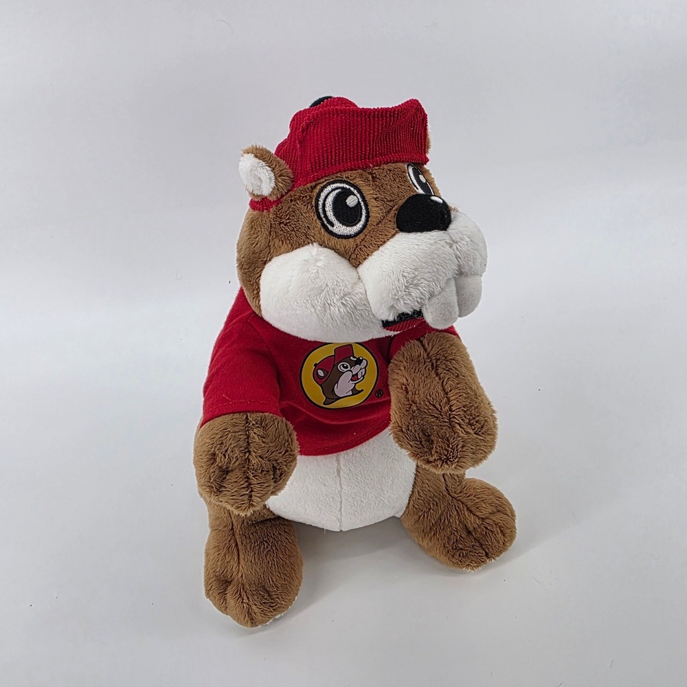 Buc ee's Beaver Plush Toy Red Hat Shirt Mascot‎ Stuffed Animal Kids - Picture 9 of 10